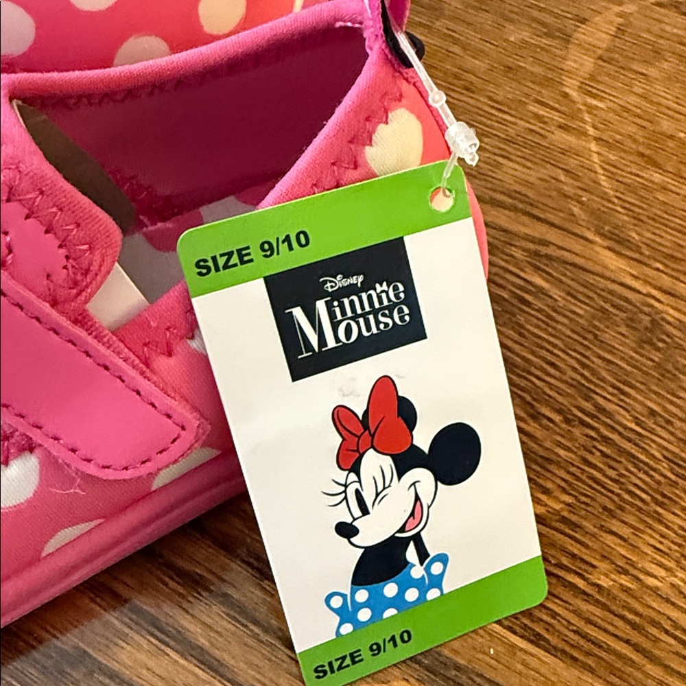 Disney Pink Minnie Mouse Kids water/warm weather shoes, size 9/10, NWTs - Picture 2 of 5